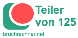 Teiler von 125