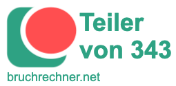 Teiler von 343