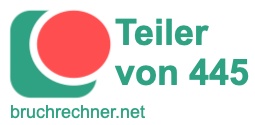 Teiler von 445