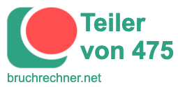 Teiler von 475