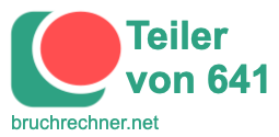 Teiler von 641
