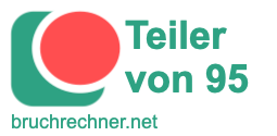 Teiler von 95